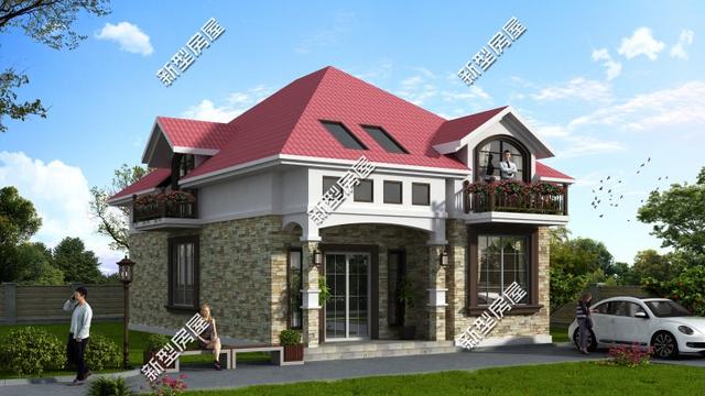 9套農(nóng)村老百姓自建房子的戶型圖，一層、二層都有