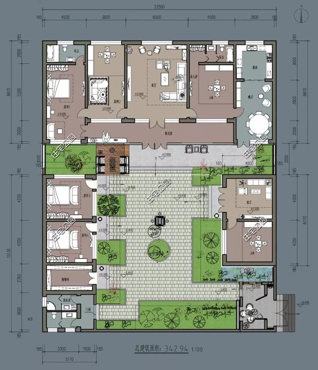 農(nóng)村自建房子戶(hù)型大全，中式、合院、歐式、平屋頂、坡屋頂應(yīng)有盡有