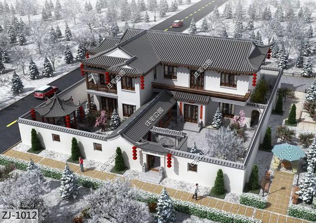 農(nóng)村自建房子戶(hù)型大全，中式、合院、歐式、平屋頂、坡屋頂應(yīng)有盡有