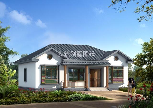 占地15平左右一層平層房屋戶型圖，不到20萬就能建一棟