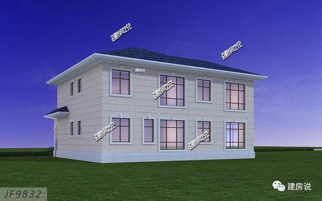 小4間兩層鄉(xiāng)村小樓房戶型圖，二層大套間很給力