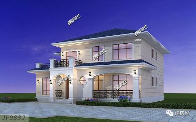 小4間兩層鄉(xiāng)村小樓房戶型圖，二層大套間很給力