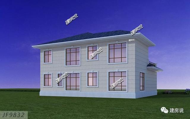 小4間兩層鄉(xiāng)村小樓房戶型圖，二層大套間很給力