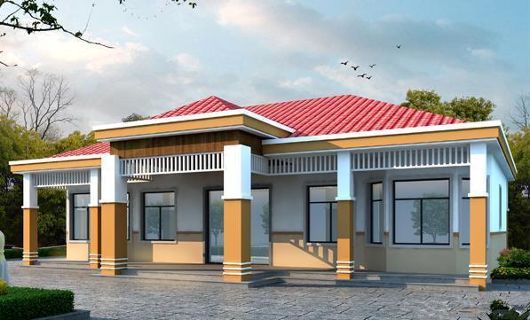 10款農村一樓平房別墅設計圖，很適合做養(yǎng)老房