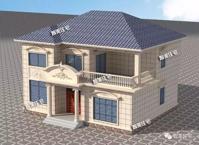 13.3×11.6米二層大氣小洋樓住宅方案，精致好看