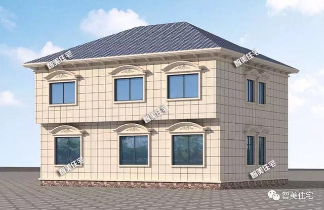 13.3×11.6米二層大氣小洋樓住宅方案，精致好看