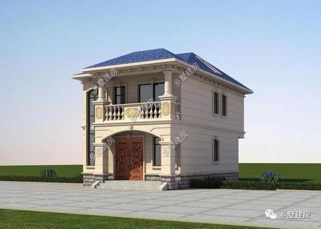 開間僅7米占地83平的二層自建小樓圖，20萬就能建起來