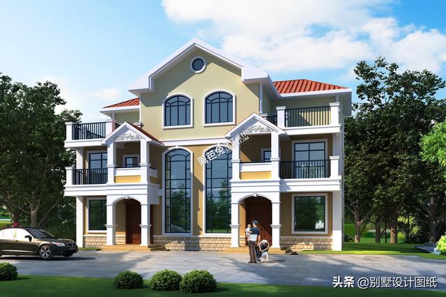 幾套新款兄弟雙拼效果圖外觀，想蓋雙拼的可以借鑒