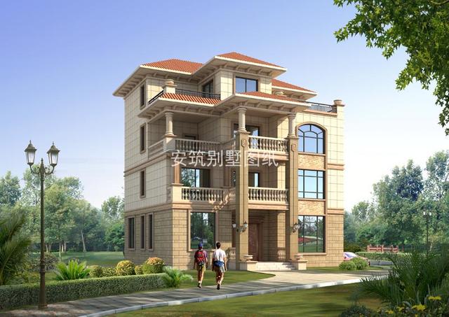 南北通透的4層復(fù)式別墅戶型圖，主體不到50萬