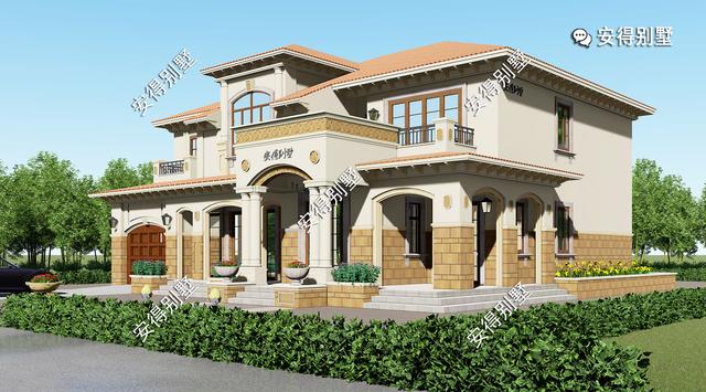 10棟高端華麗的歐式建筑別墅圖片，回村建房可以定制