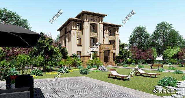 10棟高端華麗的歐式建筑別墅圖片，回村建房可以定制