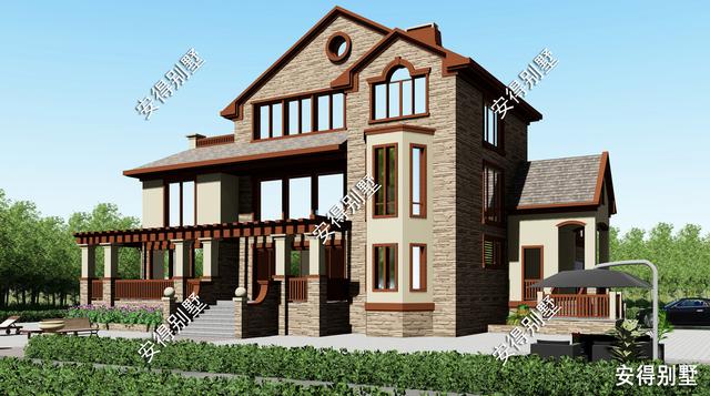 10棟高端華麗的歐式建筑別墅圖片，回村建房可以定制