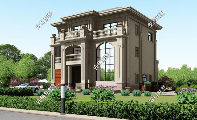 10棟高端華麗的歐式建筑別墅圖片，回村建房可以定制