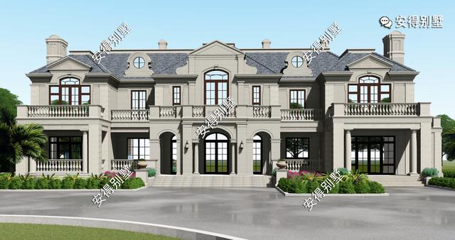 10棟高端華麗的歐式建筑別墅圖片，回村建房可以定制