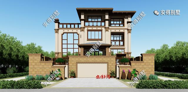 10棟高端華麗的歐式建筑別墅圖片，回村建房可以定制