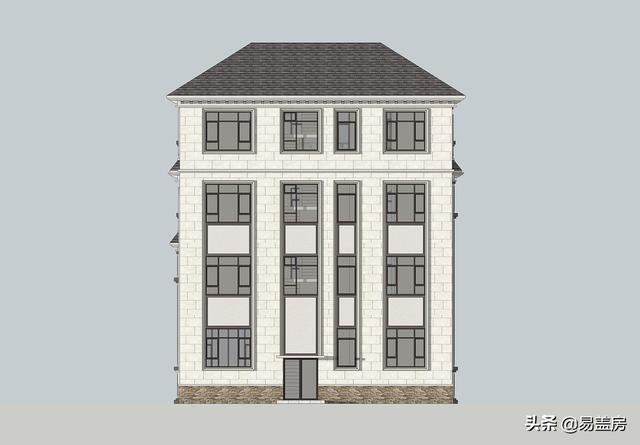 湖南四層歐式別墅設(shè)計方案，堂屋+茶室+KTV+露臺