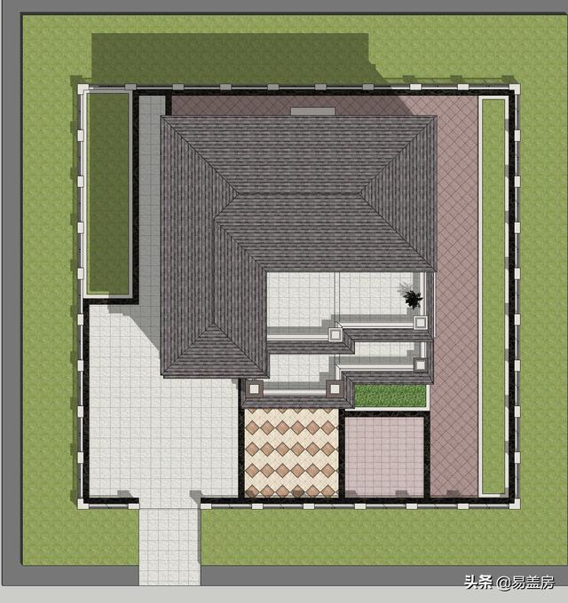 湖南四層歐式別墅設(shè)計方案，堂屋+茶室+KTV+露臺