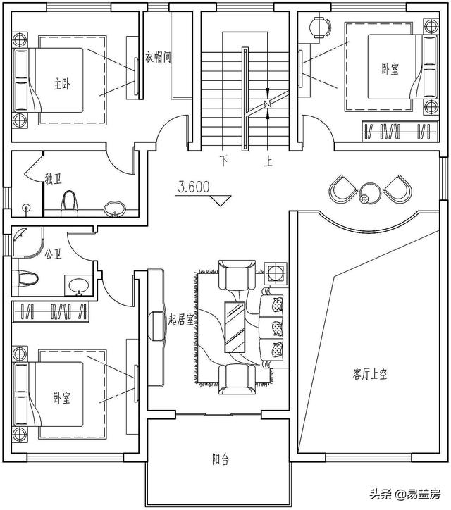 湖南四層歐式別墅設(shè)計方案，堂屋+茶室+KTV+露臺