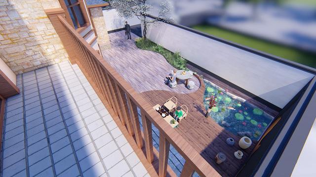 300多平父母養(yǎng)老別墅方案圖，僅花50萬，庭院小池真好看