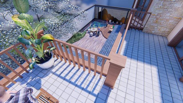 300多平父母養(yǎng)老別墅方案圖，僅花50萬，庭院小池真好看