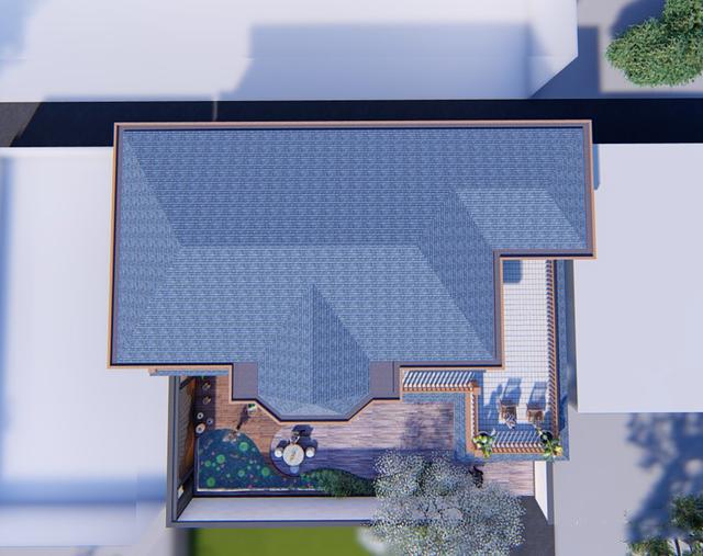 300多平父母養(yǎng)老別墅方案圖，僅花50萬，庭院小池真好看