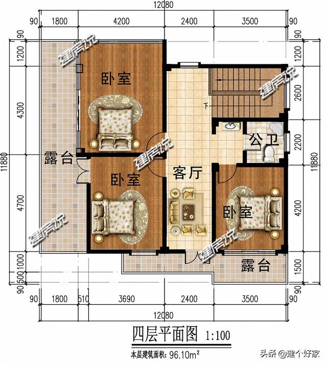 廣東95平現(xiàn)代風(fēng)格四層自建房屋設(shè)計(jì)圖，100以內(nèi)的經(jīng)典方案