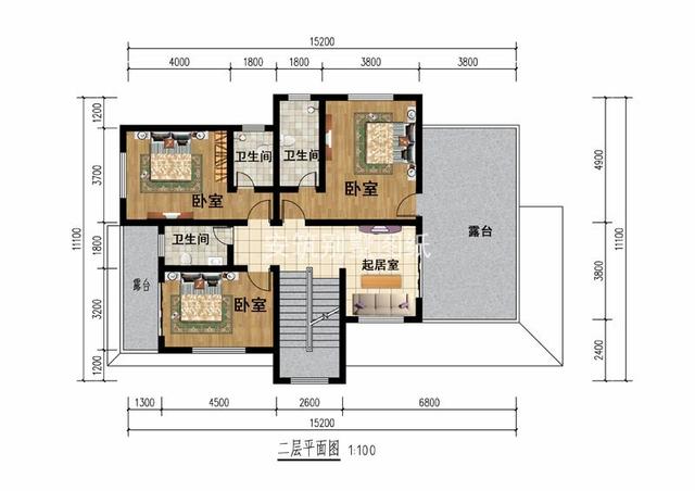 美式二層半別墅自建房方案，喜歡美式風(fēng)格的點贊