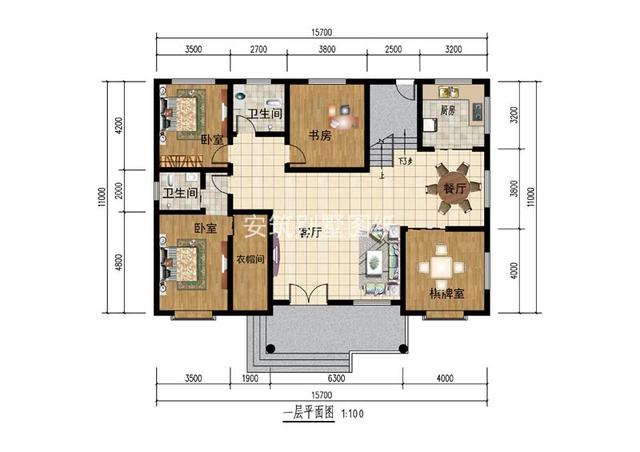 占地200平農(nóng)村一層房子設(shè)計(jì)方案戶型圖，18萬建這棟歐式平房