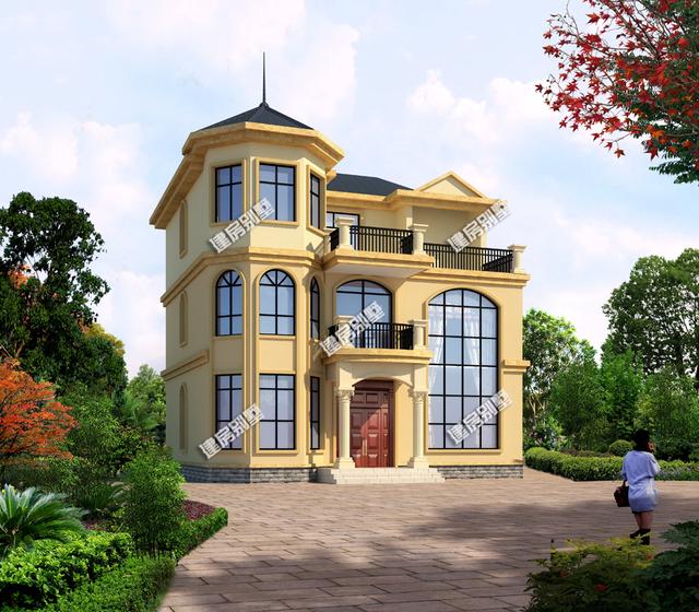 2棟造型獨(dú)特的歐式獨(dú)棟房子方案設(shè)計(jì)圖，第二棟小編很喜歡