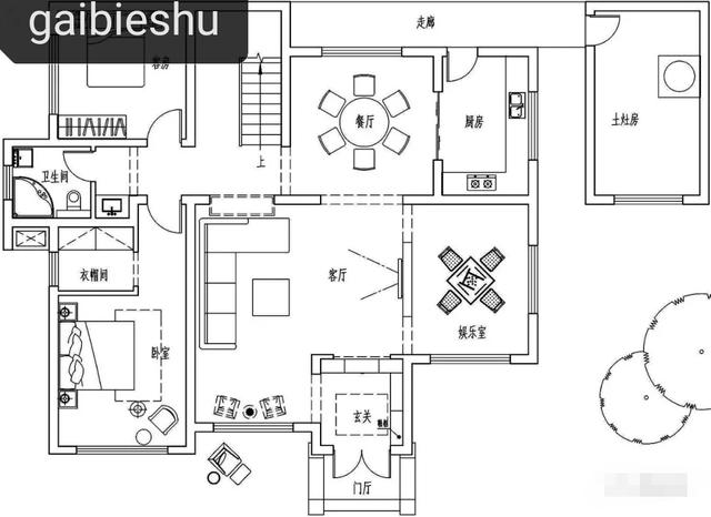42萬湖南建二層別墅（附戶型圖），挑空客廳+套間