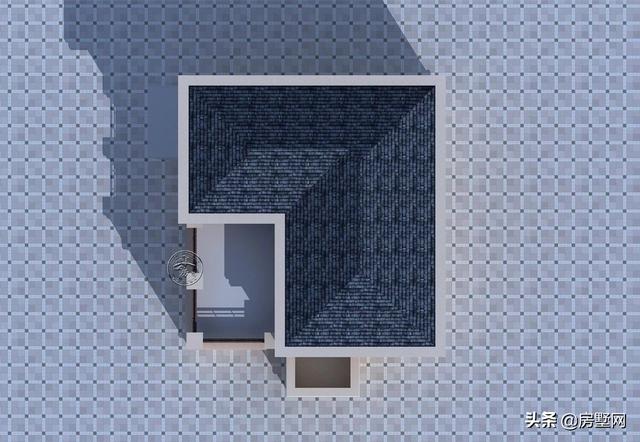 開間11.8米面寬14.5米二層鄉(xiāng)村簡歐別墅圖，外觀配色協(xié)調(diào)