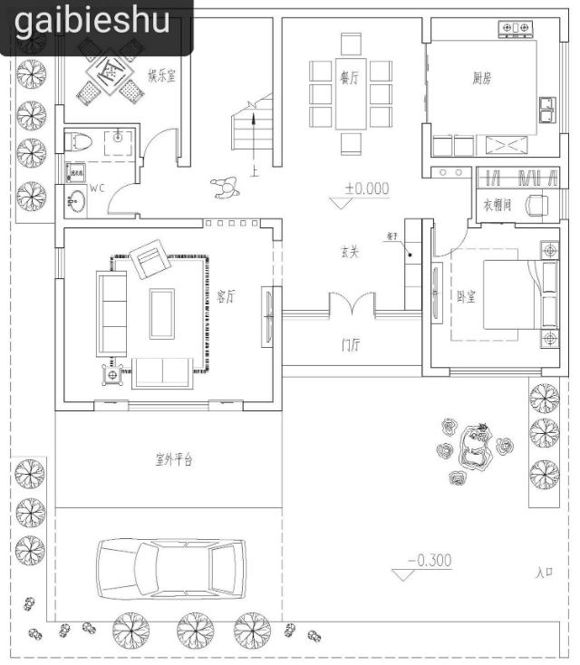 53萬山東二層半現(xiàn)代別墅設(shè)計(jì)，坡屋頂結(jié)合平屋頂
