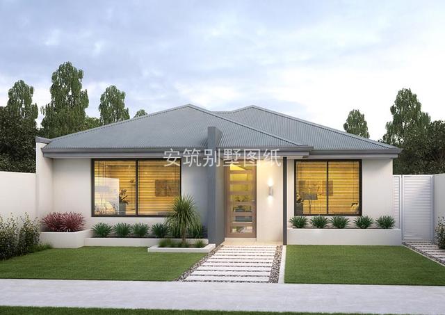 主體造價15-18萬農(nóng)村一層自建別墅戶型圖，父母養(yǎng)老正合適