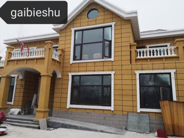 36萬河南建二層小別墅戶型圖附完工實拍圖，造型好看