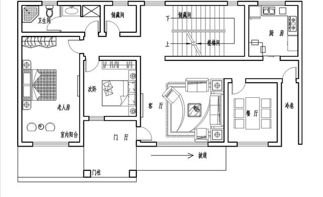 36萬河南建二層小別墅戶型圖附完工實拍圖，造型好看