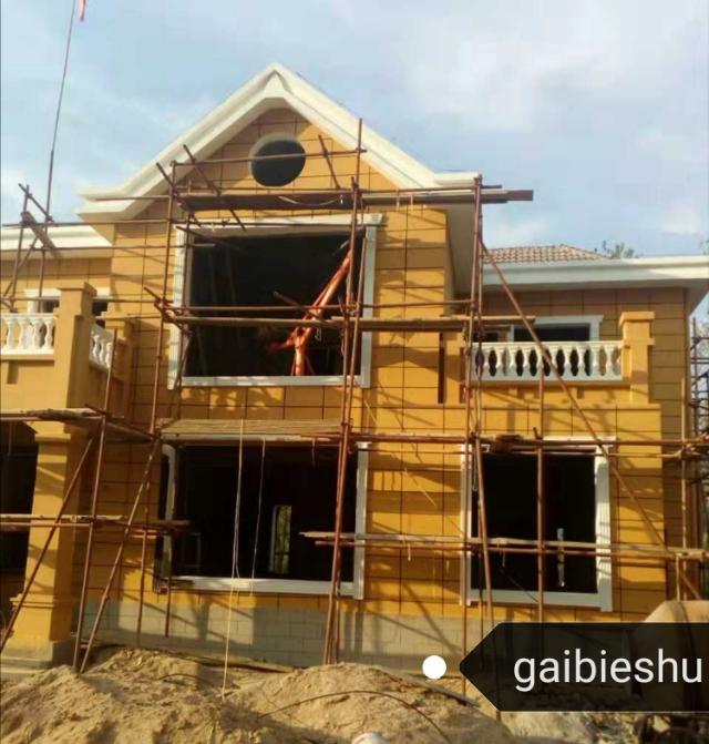 36萬河南建二層小別墅戶型圖附完工實拍圖，造型好看