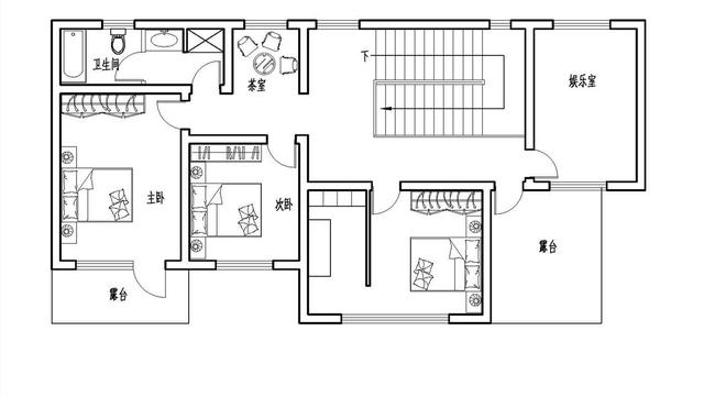 36萬河南建二層小別墅戶型圖附完工實拍圖，造型好看