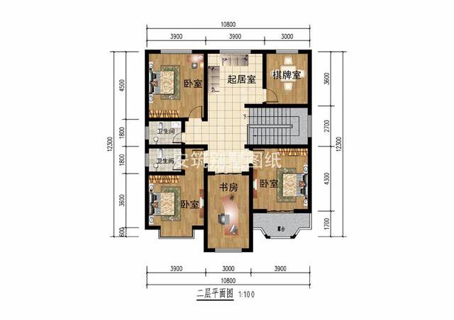 開間10米二層農(nóng)村簡單自建房子戶型圖，造價比較低