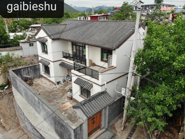 北京二層中式徽派別墅自建房戶型圖，附完工實(shí)拍圖