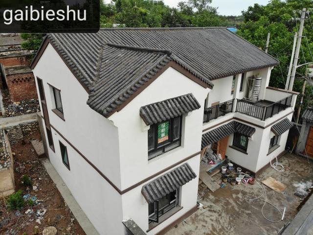 北京二層中式徽派別墅自建房戶型圖，附完工實(shí)拍圖