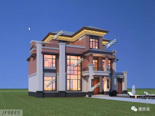 大戶型歐式豪華二層半別墅設(shè)計(jì)圖，高端自建房方案