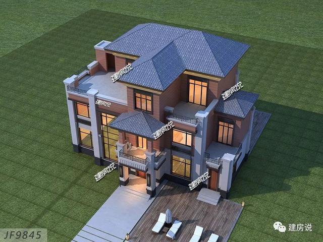 大戶型歐式豪華二層半別墅設(shè)計(jì)圖，高端自建房方案