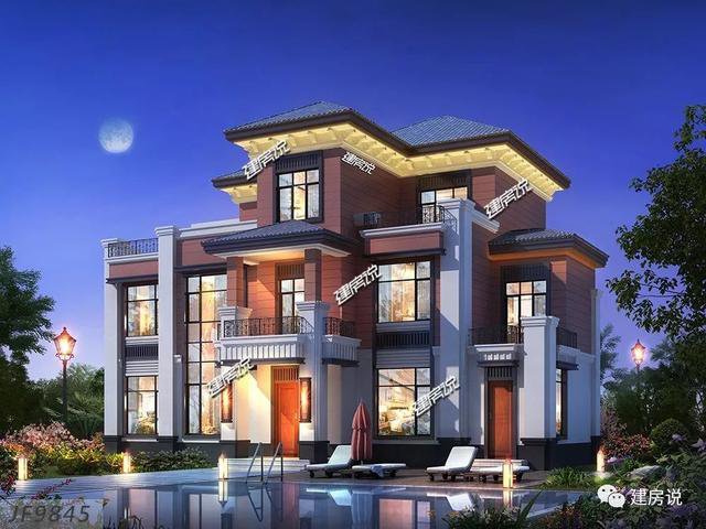 大戶型歐式豪華二層半別墅設(shè)計(jì)圖，高端自建房方案