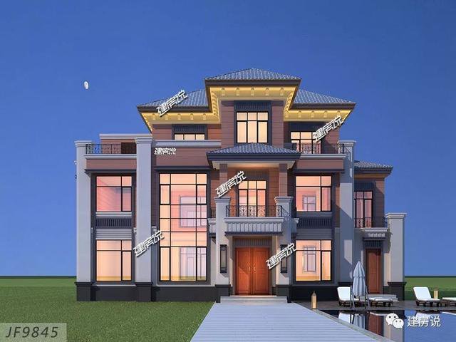 大戶型歐式豪華二層半別墅設(shè)計(jì)圖，高端自建房方案