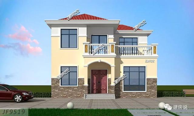 3棟120平的農(nóng)村房子戶型方案設(shè)計(jì)，二層、三層的都有