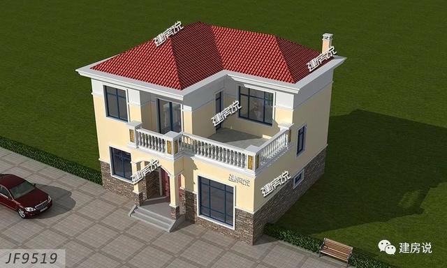 3棟120平的農(nóng)村房子戶型方案設(shè)計(jì)，二層、三層的都有