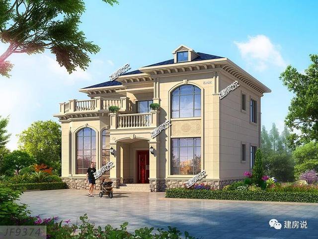 3棟120平的農(nóng)村房子戶型方案設(shè)計(jì)，二層、三層的都有