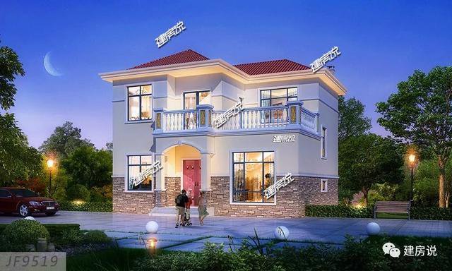 3棟120平的農(nóng)村房子戶型方案設(shè)計(jì)，二層、三層的都有