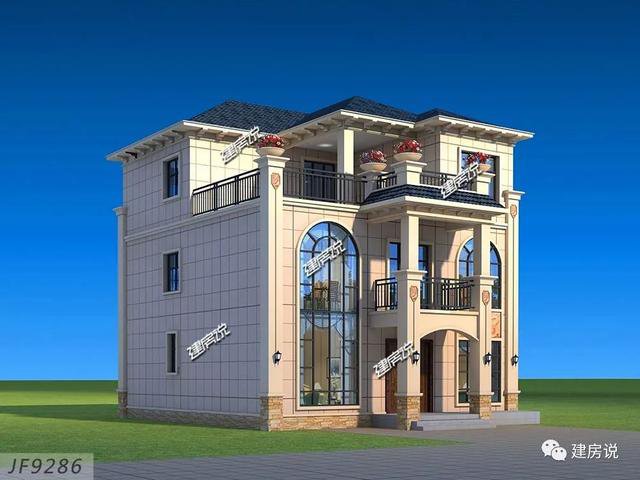 3棟120平的農(nóng)村房子戶型方案設(shè)計(jì)，二層、三層的都有