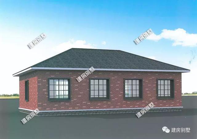 2套外觀漂亮的一層自建房圖片，第一款造價(jià)16萬